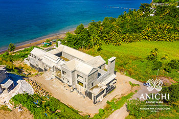 December 2021 Construction Update of Anichi Resort & Spa: Aerial View of the Building D