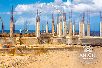 December 2021 Construction Update of Anichi Resort & Spa: Entrance Block