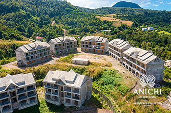 Ход строительства Anichi Resort & Spa за январь 2022: здания с 6 по 10