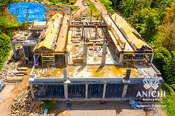 Ход строительства Anichi Resort & Spa за февраль 2022: блок A