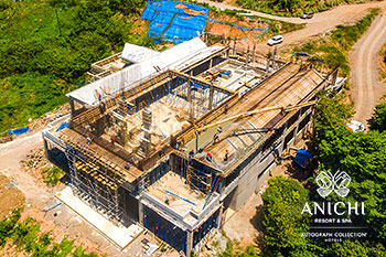 Ход строительства Anichi Resort & Spa за апрель 2022: блок A