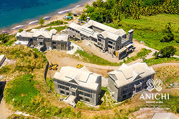 Ход строительства Anichi Resort & Spa за апрель 2022: здания с видом на море