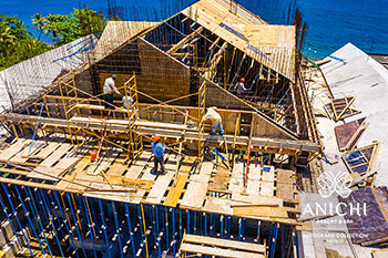 May 2022 Construction Update of Anichi Resort & Spa: Workers