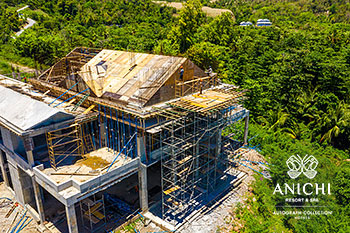 Ход строительства Anichi Resort & Spa за май 2022: строительство входного здания
