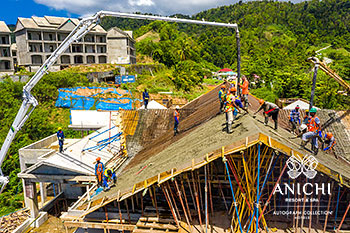 Ход строительства Anichi Resort & Spa за июнь 2022: рабочие