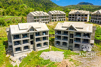 Ход строительства Anichi Resort & Spa за июнь 2022: здания 1 и 2