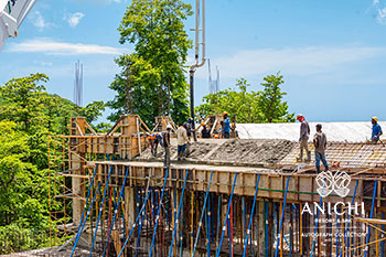 July 2022 Construction Update of Anichi Resort & Spa: Construction of the Entrance Block