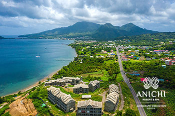 Ход строительства Anichi Resort & Spa за июль 2022: вид с воздуха на север