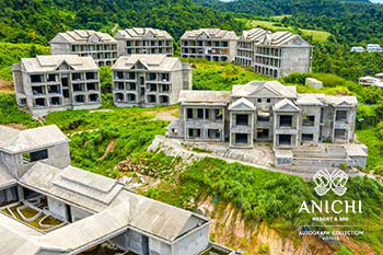 September 2022 Construction Update of Anichi Resort & Spa: Aerial View to the South