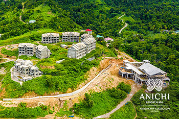 September 2022 Construction Update of Anichi Resort & Spa: Wall
