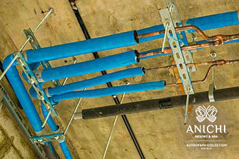September 2022 Construction Update of Anichi Resort & Spa: Construction Work Inside Buildings