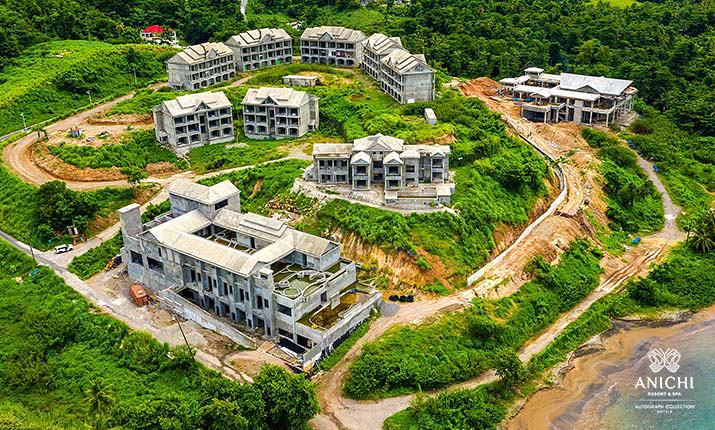 Ход строительства курорта Anichi Resort & Spa. Сентябрь 2022