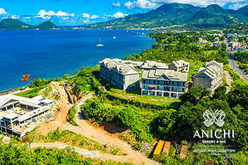 October 2022 Construction Update of Anichi Resort & Spa: Aerial View to the North