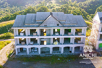 December 2022 Construction Update of Anichi Resort & Spa: Building's Facade