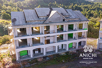 December 2022 Construction Update of Anichi Resort & Spa: Building's Facade