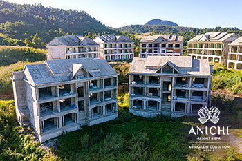 Ход строительства Anichi Resort & Spa за декабрь 2022: здания 1 и 2