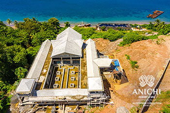 February 2023 Construction Update of Anichi Resort & Spa: Entrance Block