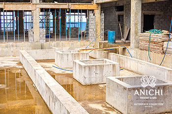 February 2023 Construction Update of Anichi Resort & Spa: Entrance Block