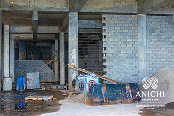 February 2023 Construction Update of Anichi Resort & Spa: Entrance Block