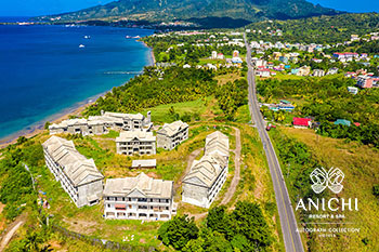 Ход строительства Anichi Resort & Spa за февраль 2023: вид с воздуха на север