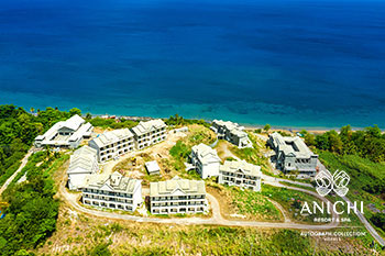 Ход строительства Anichi Resort & Spa за Май 2023: вид с воздуха на Карибское море