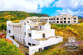 Ход строительства Anichi Resort & Spa за июнь 2023: вид с моря на юго-восток