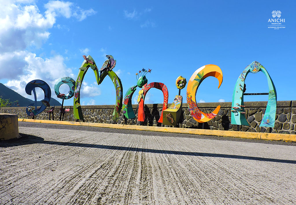 The Dominica sign on the Bayfront
