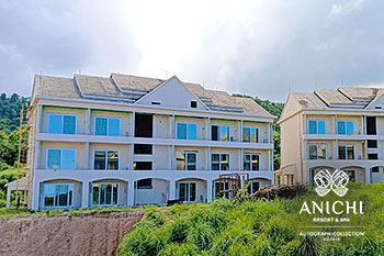 November 2023 Construction Update of Anichi Resort & Spa: Building 6 from the West Side