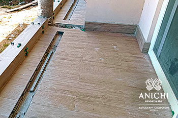 November 2023 Construction Update of Anichi Resort & Spa: Tile