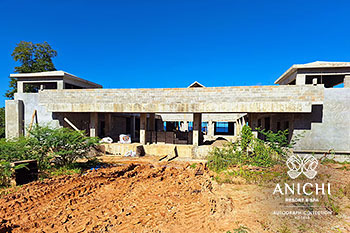 December 2023 Construction Update of Anichi Resort & Spa: Entrance Building