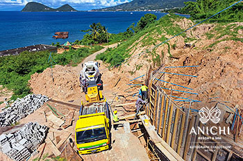 Ход строительства Anichi Resort & Spa за декабрь 2023: строительные работы