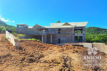 Ход строительства Anichi Resort & Spa за декабрь 2023: входное здание
