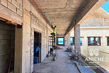 Ход строительства Anichi Resort & Spa за декабрь 2023: инженерные работы