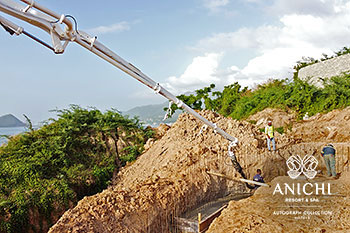 January 2024 Construction Update of Anichi Resort & Spa: View of the Caribbean Sea