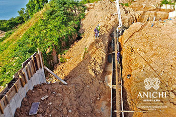 January 2024 Construction Update of Anichi Resort & Spa: View of the Caribbean Sea