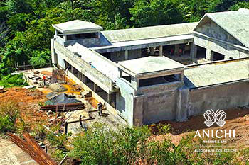 Ход строительства Anichi Resort & Spa за январь 2024: строительные работы