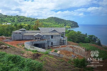 February 2024 Construction Update of Anichi Resort & Spa: Entrance Building