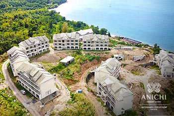 February 2024 Construction Update of Anichi Resort & Spa: Aerial View of the Construction Site