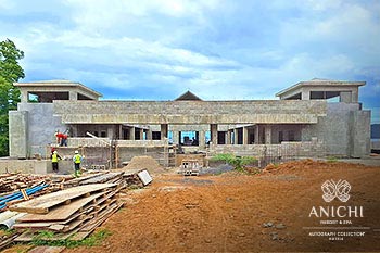 March 2024 Construction Update of Anichi Resort & Spa: The Western Side of the Entrance Building