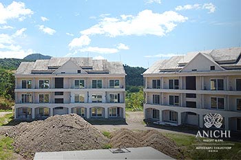 Ход строительства Anichi Resort & Spa за февраль 2024: здания 8 и 9