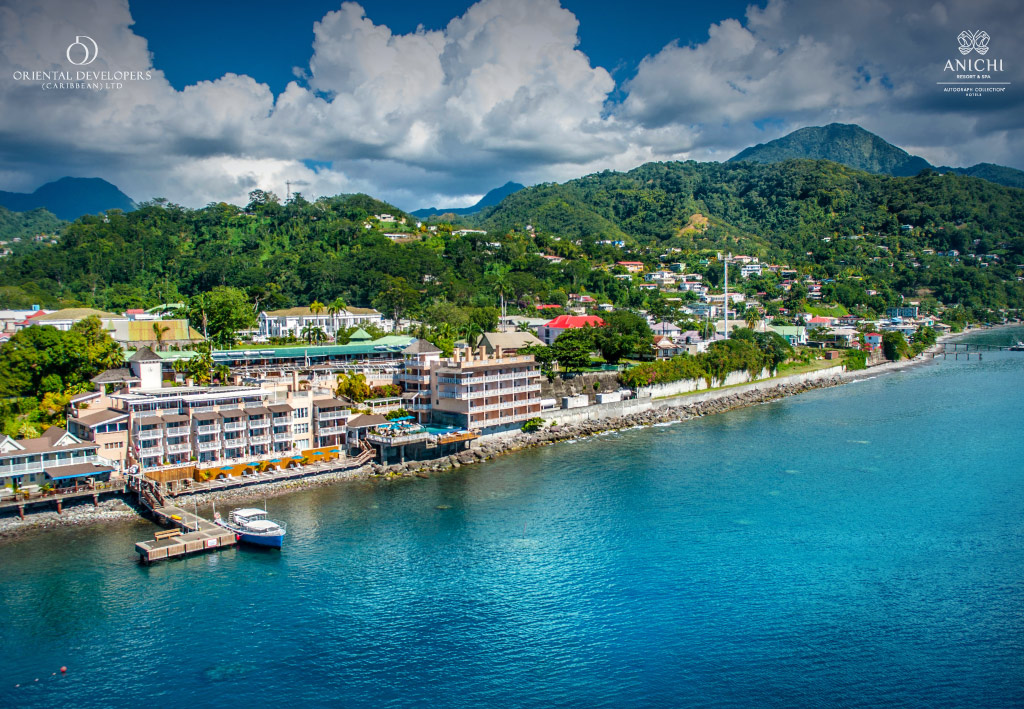 Roseau, the capital of Dominica.